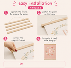 Wooden Magnetic Print Hanger (3 colours)