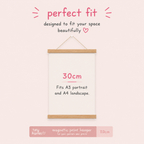 Wooden Magnetic Print Hanger (3 colours)