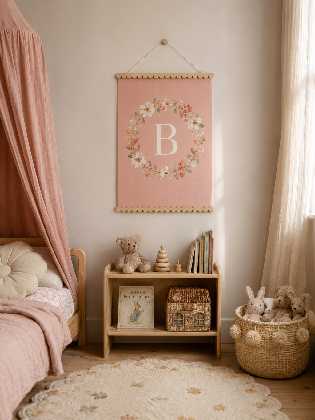 Magnetic Scallop Print Hanger  - Scallop