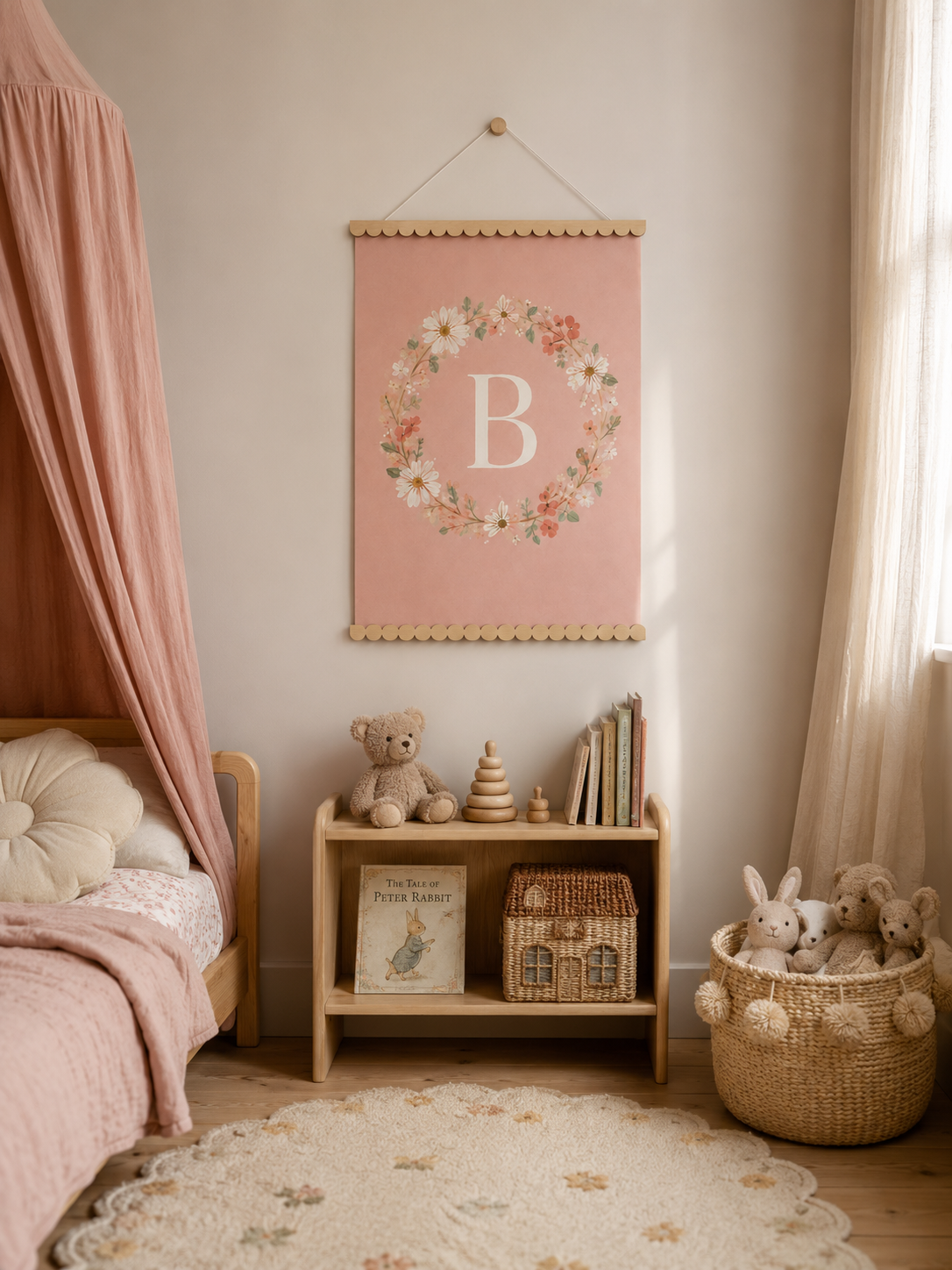 Magnetic Scallop Print Hanger  - Scallop