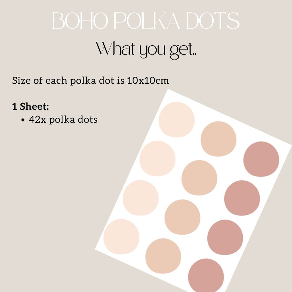 Boho Polka Dots Wall Decals: On sale