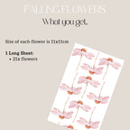 Falling Flowers Wall Decals