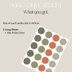 Polka Olive Delight Dots Decals