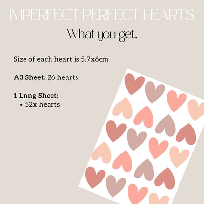 Imperfect Perfect Heart Wall Decals