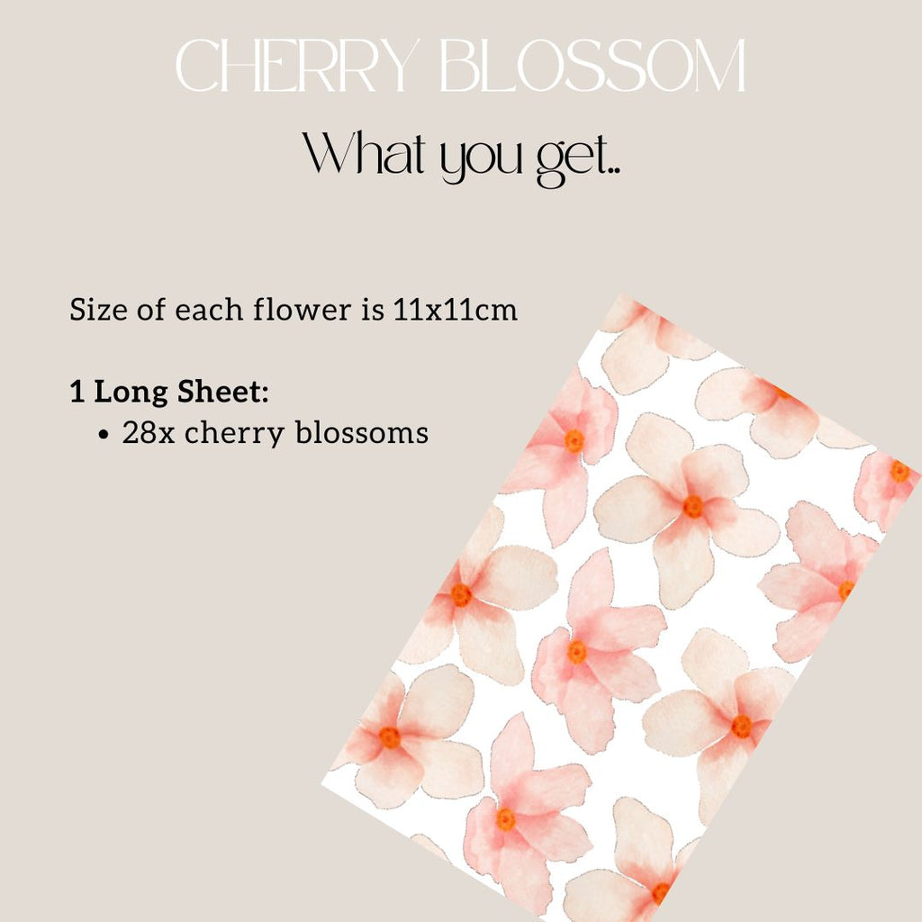Cherry Blossom Flower Wall Decals