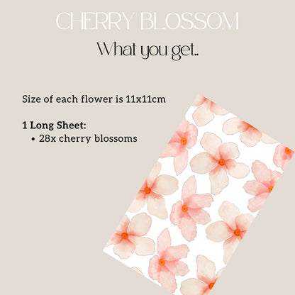 Cherry Blossom Flower Wall Decals