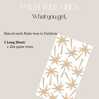 Palm Tree Vibes Wall Decals