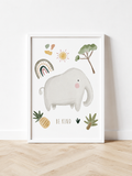 Elephant animal Wall Print