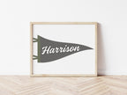 Personalised Pennant Flag - Digital & Physical Print: 4 colours