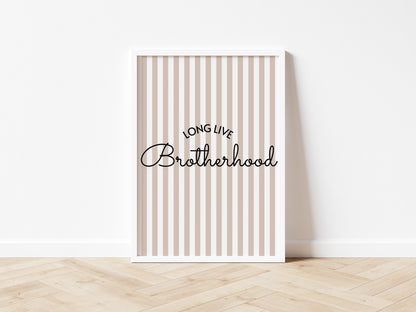 Long Live Brotherhood Print 2 colours - Digital & Physical