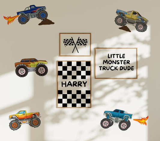 Personalised Racing Flag Name Print - Digital & Physical Print