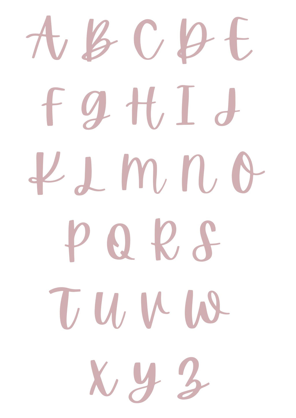 Digital Print: Blushing Daisy Personalised Initial Print