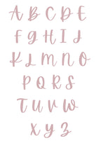 Digital Print: Blushing Daisy Personalised Initial Print