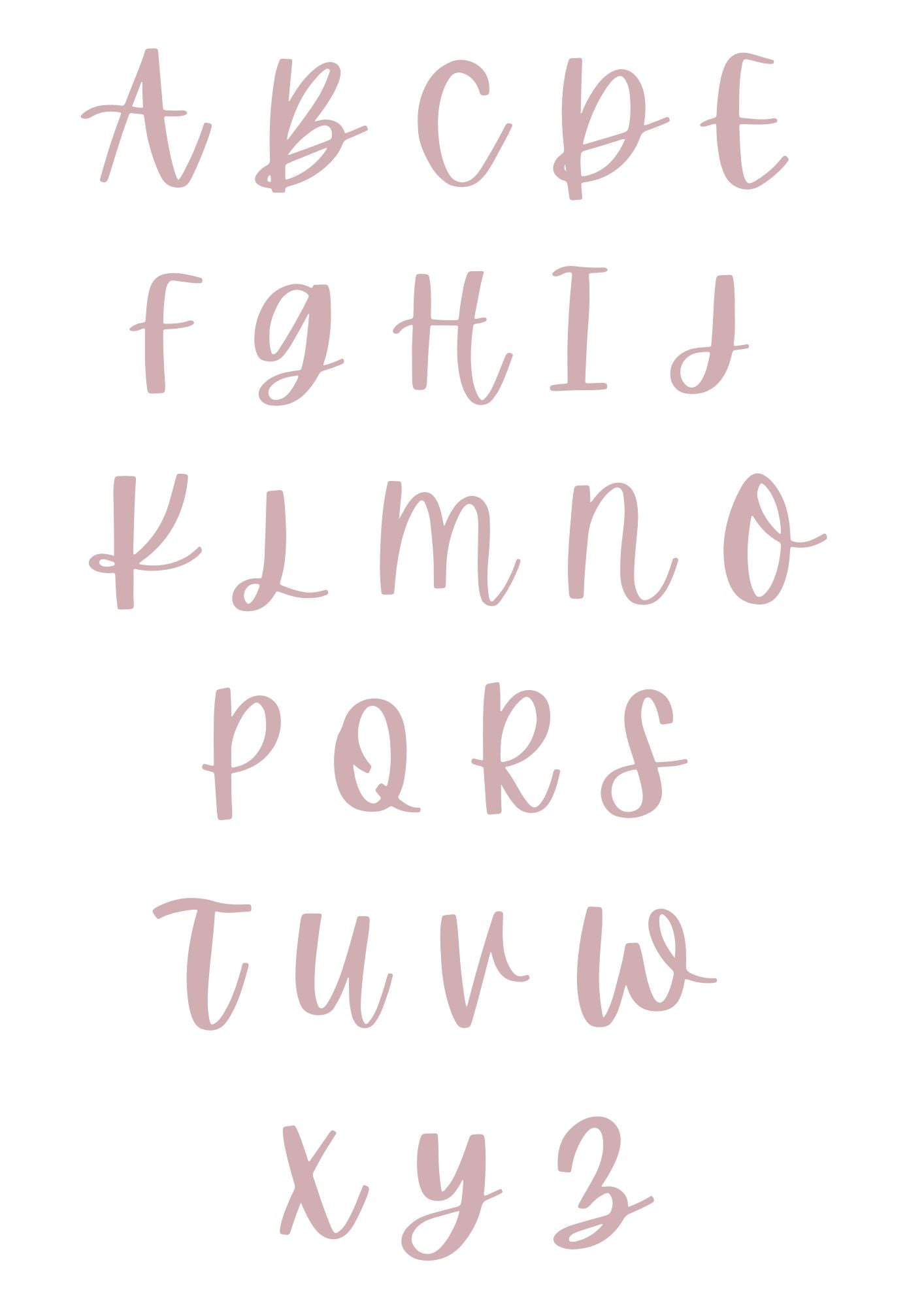 Digital Print: Blushing Daisy Personalised Initial Print