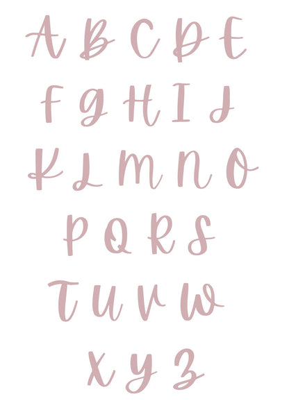 Digital Print: Blushing Daisy Personalised Initial Print
