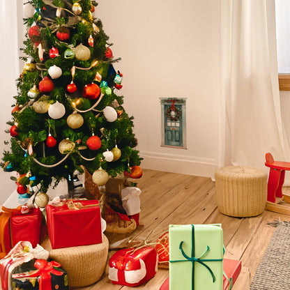 Santa Elf Door Wall Decal