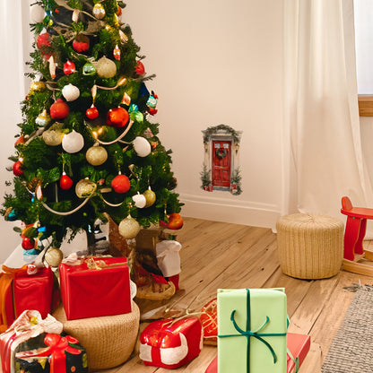 Santa Elf Door Wall Decal