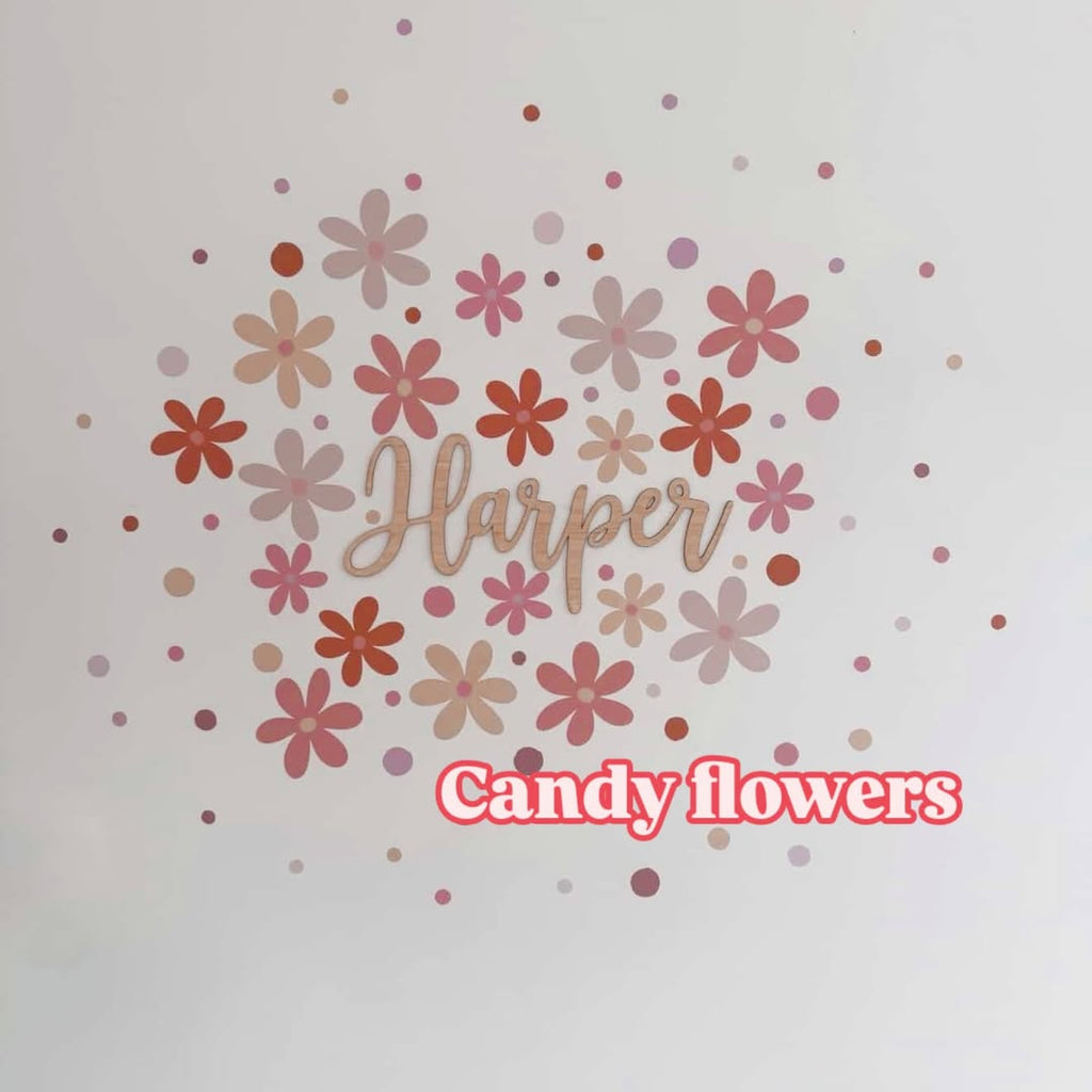 Candy Flowers Wall Decals