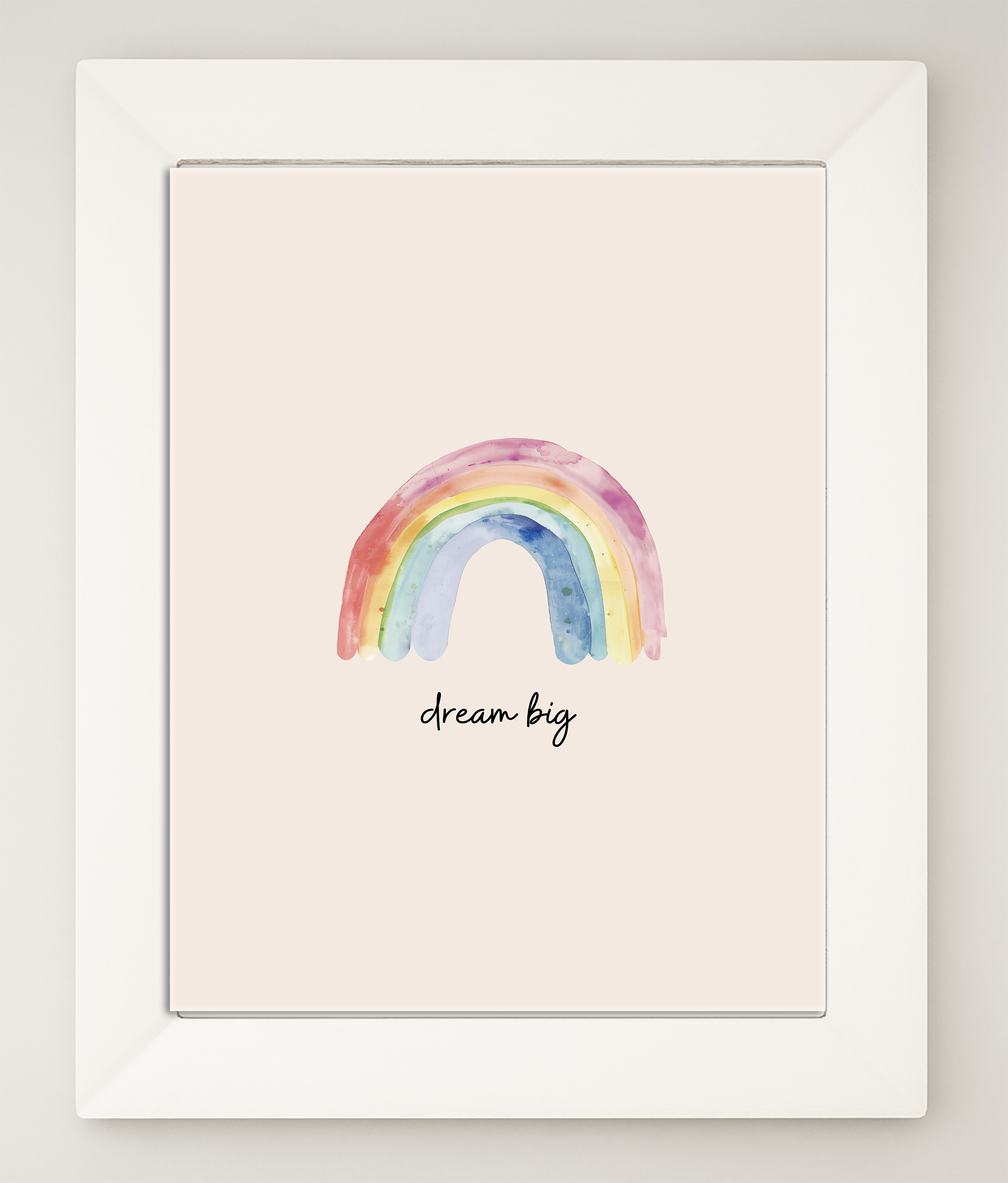 Dream Big Rainbow Print