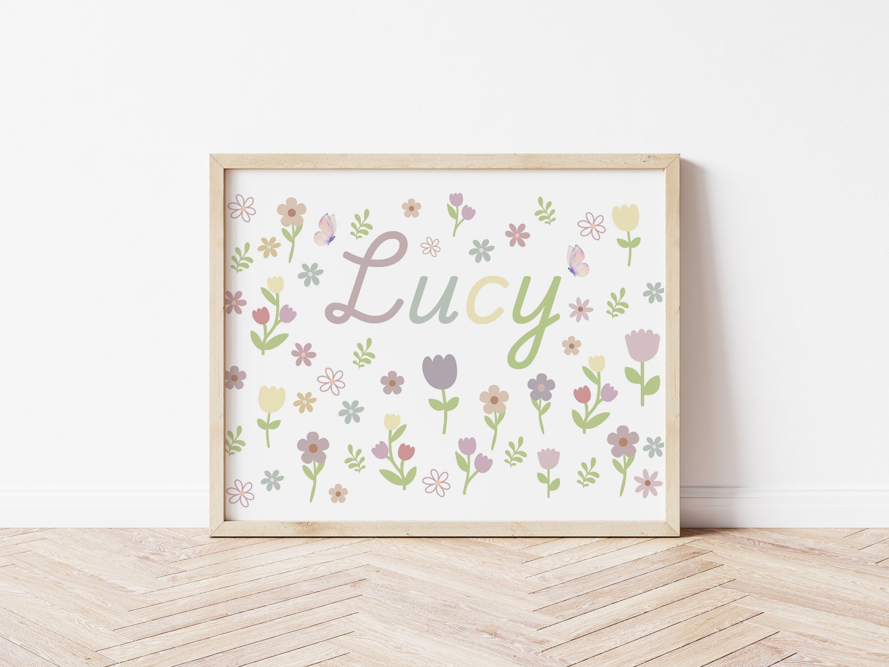 Personalised Name Tulip Flowers - Digital & Physical Print
