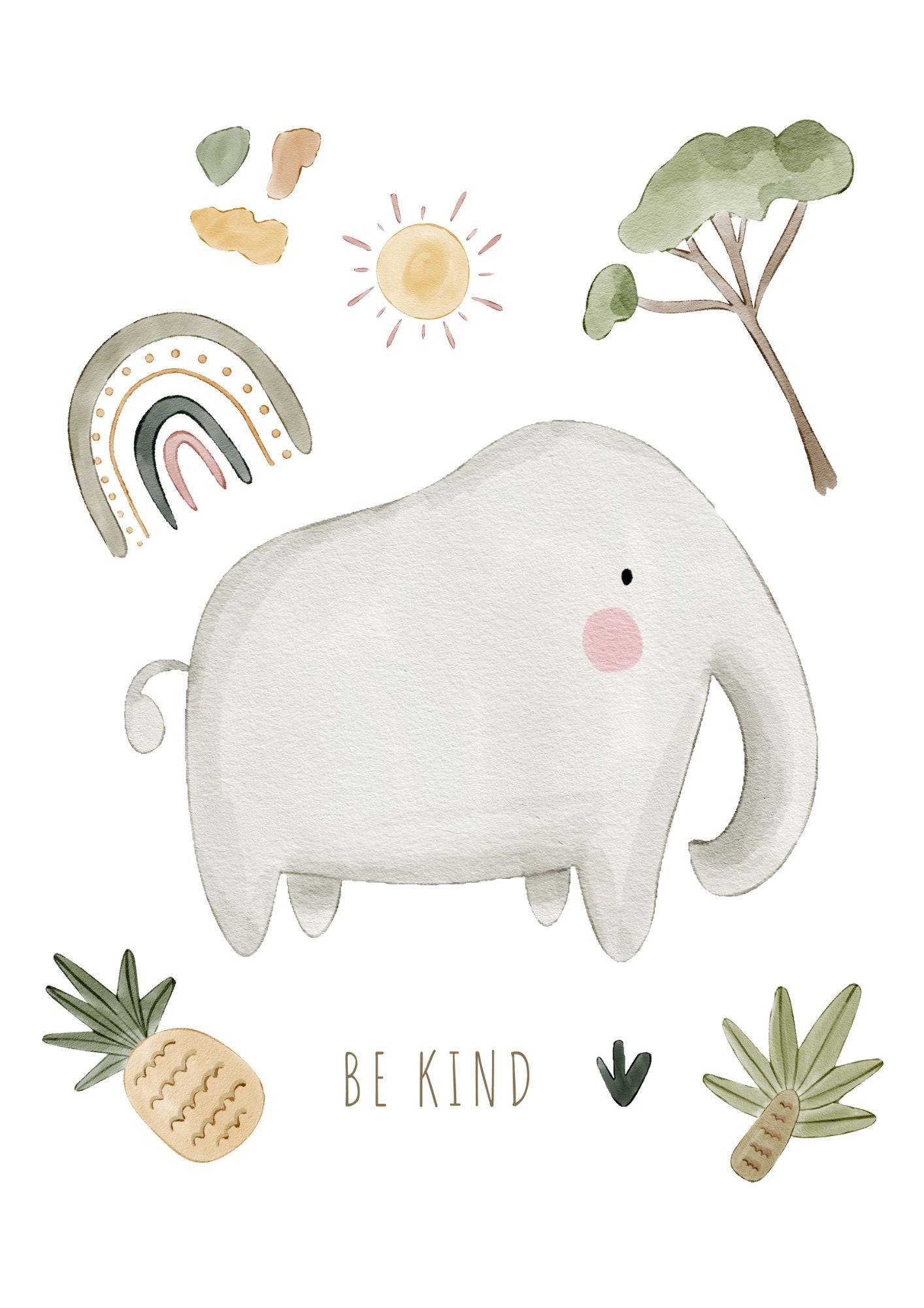 Elephant animal Wall Print