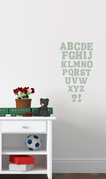 Pastel Alphabet Wall Decals