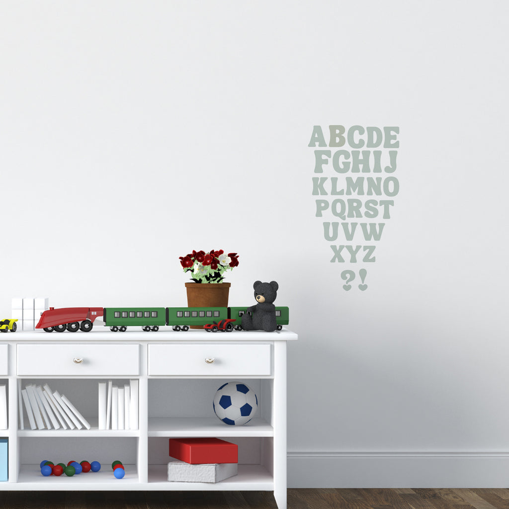 Pastel Alphabet Wall Decals