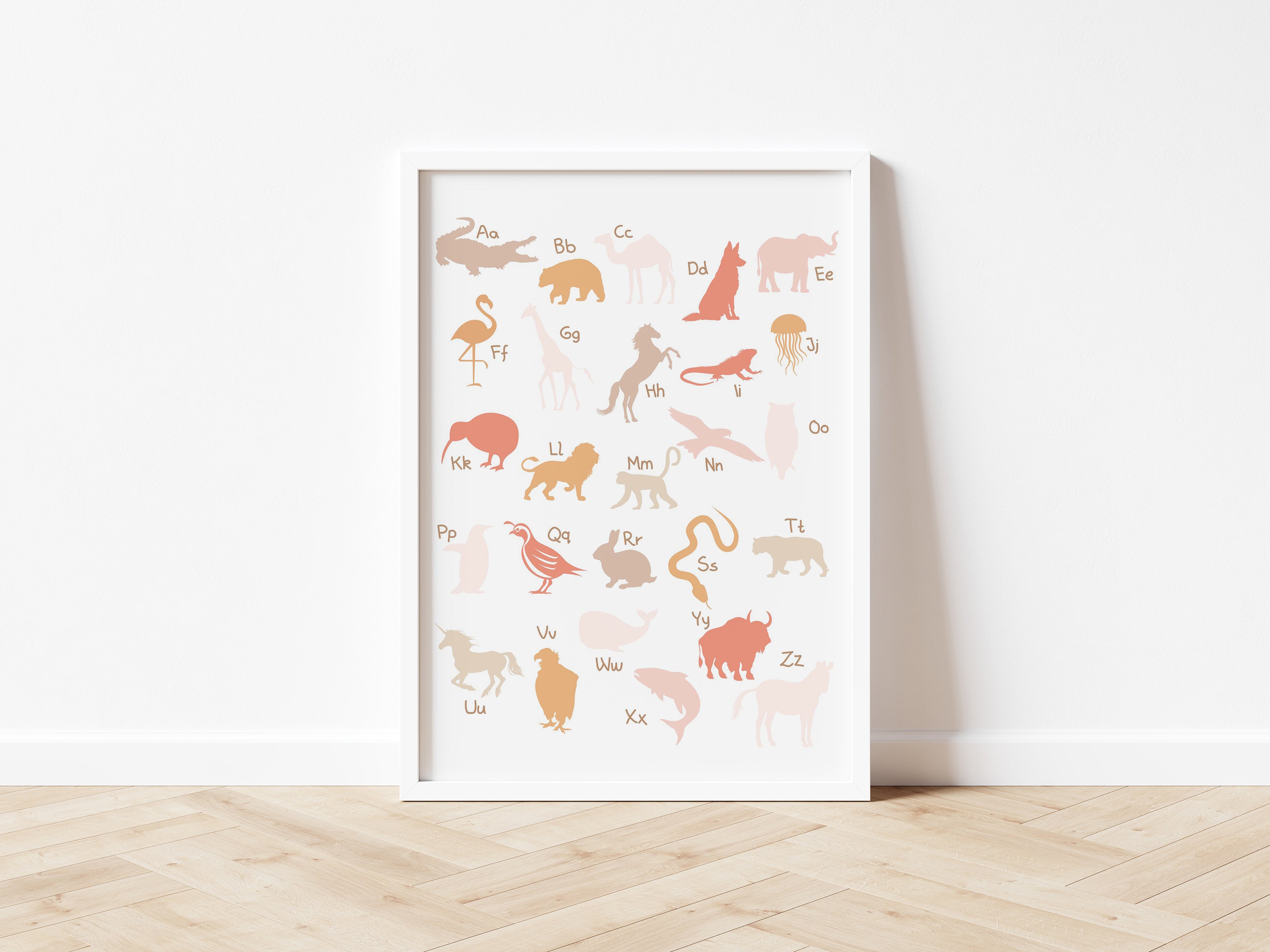 ABC Alphabet Animals Earth-  Digital & Physical Print