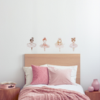 Ballerina Line Up Wall Decals