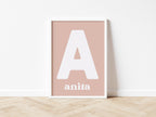 Personalised Name Soft Rose - Digital & Physical Print