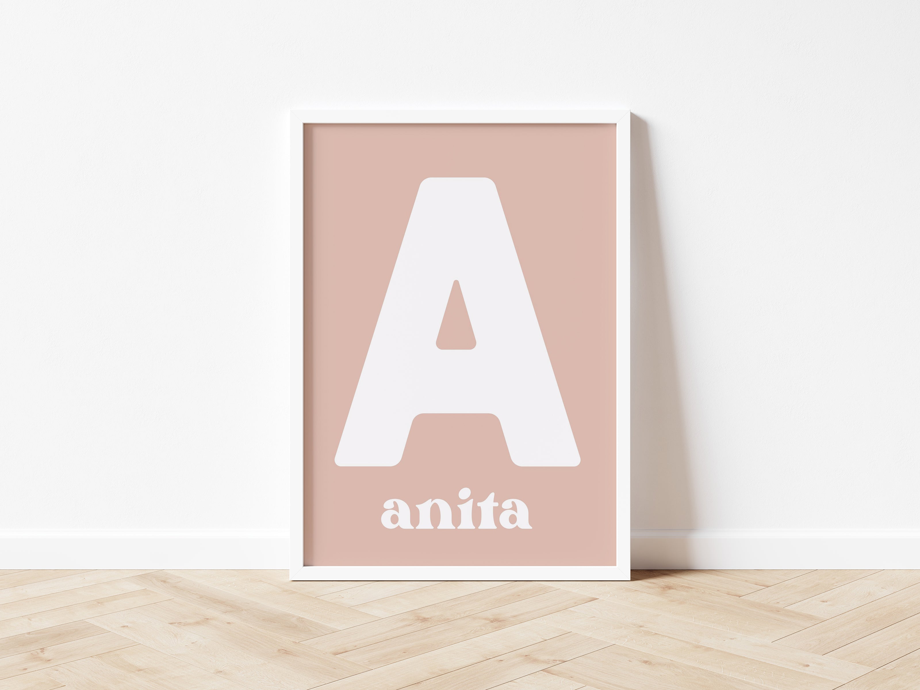 Personalised Name Soft Rose - Digital & Physical Print