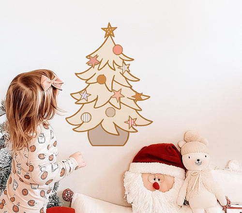 Christmas Tree with decorations Wall Decals - 2 colours