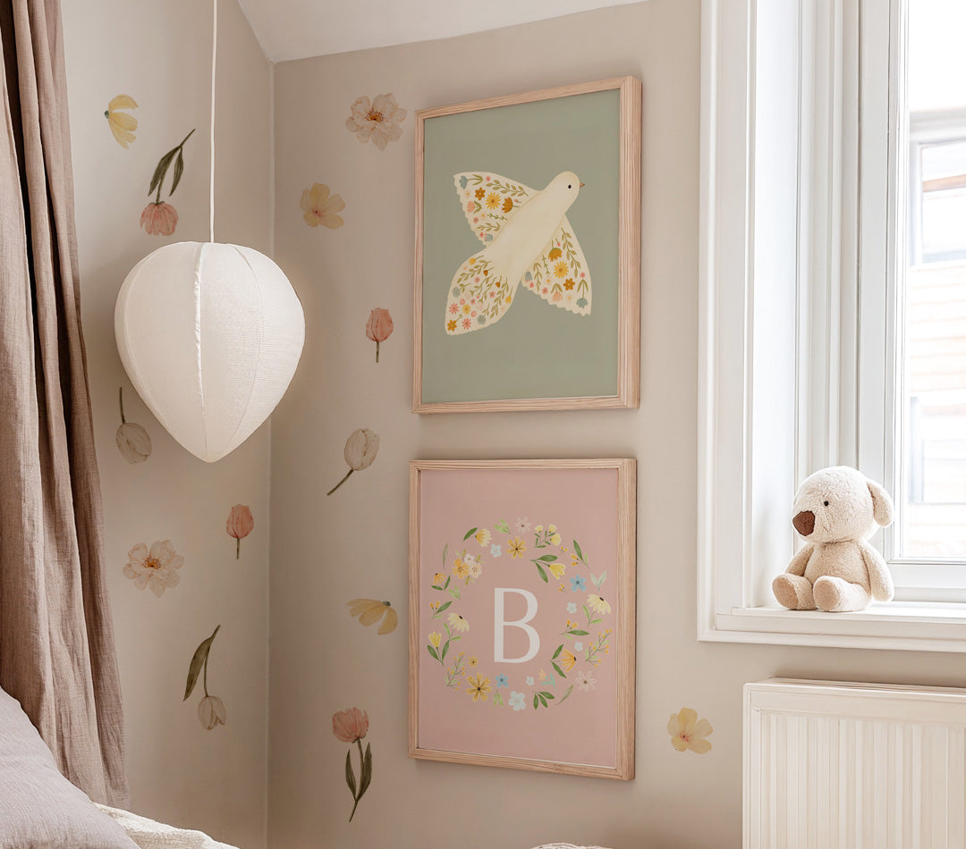 Dainty Delicate Flowers Wall Decals