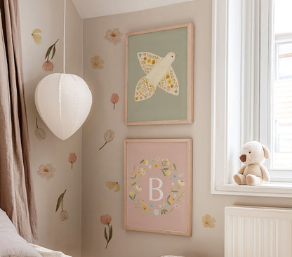 Dainty Delicate Flowers Wall Decals