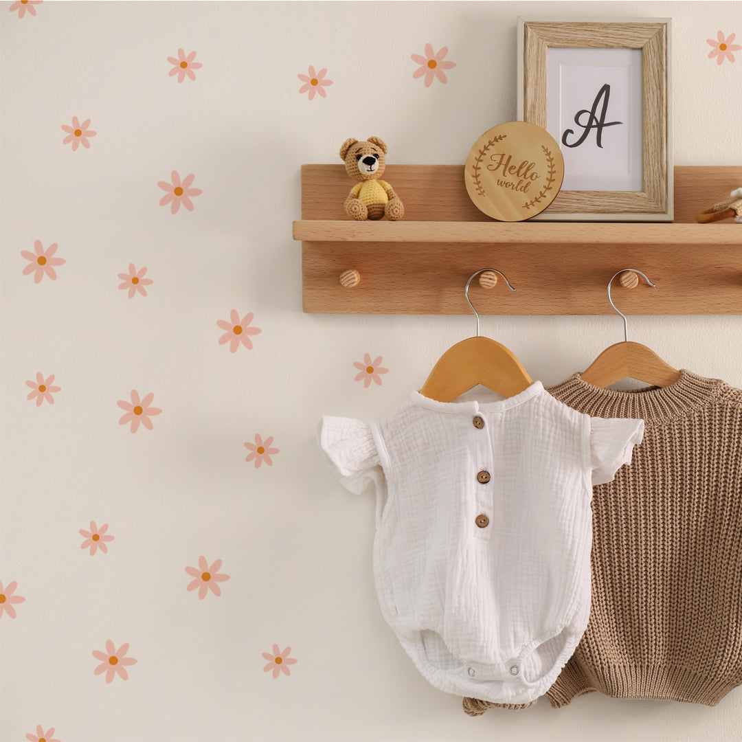 Small Simple Daisies Wall Decals
