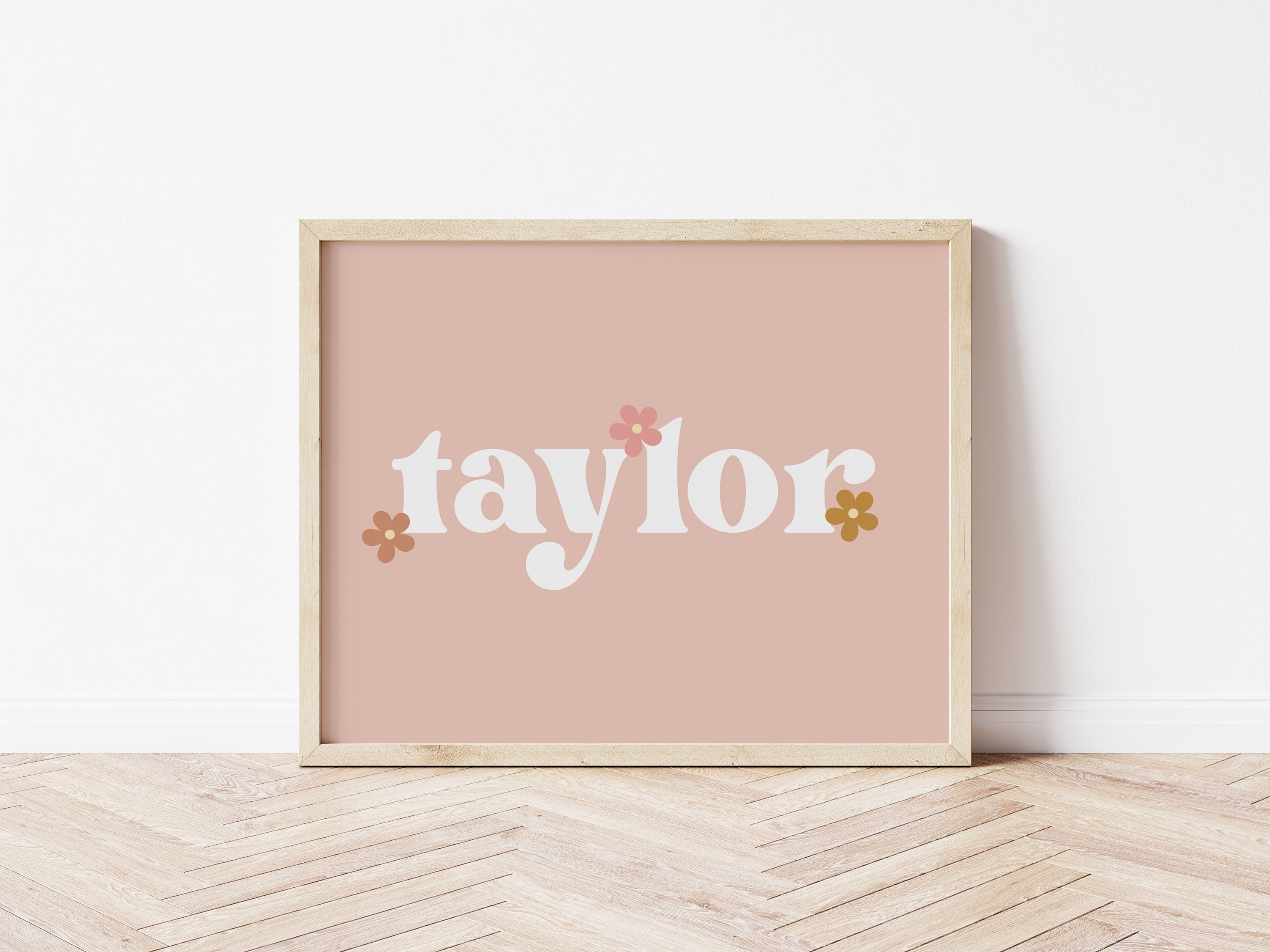 Personalised Daisy Retro Name Digital Print - Digital & Physical Print