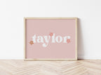 Personalised Daisy Retro Name Digital Print - Digital & Physical Print