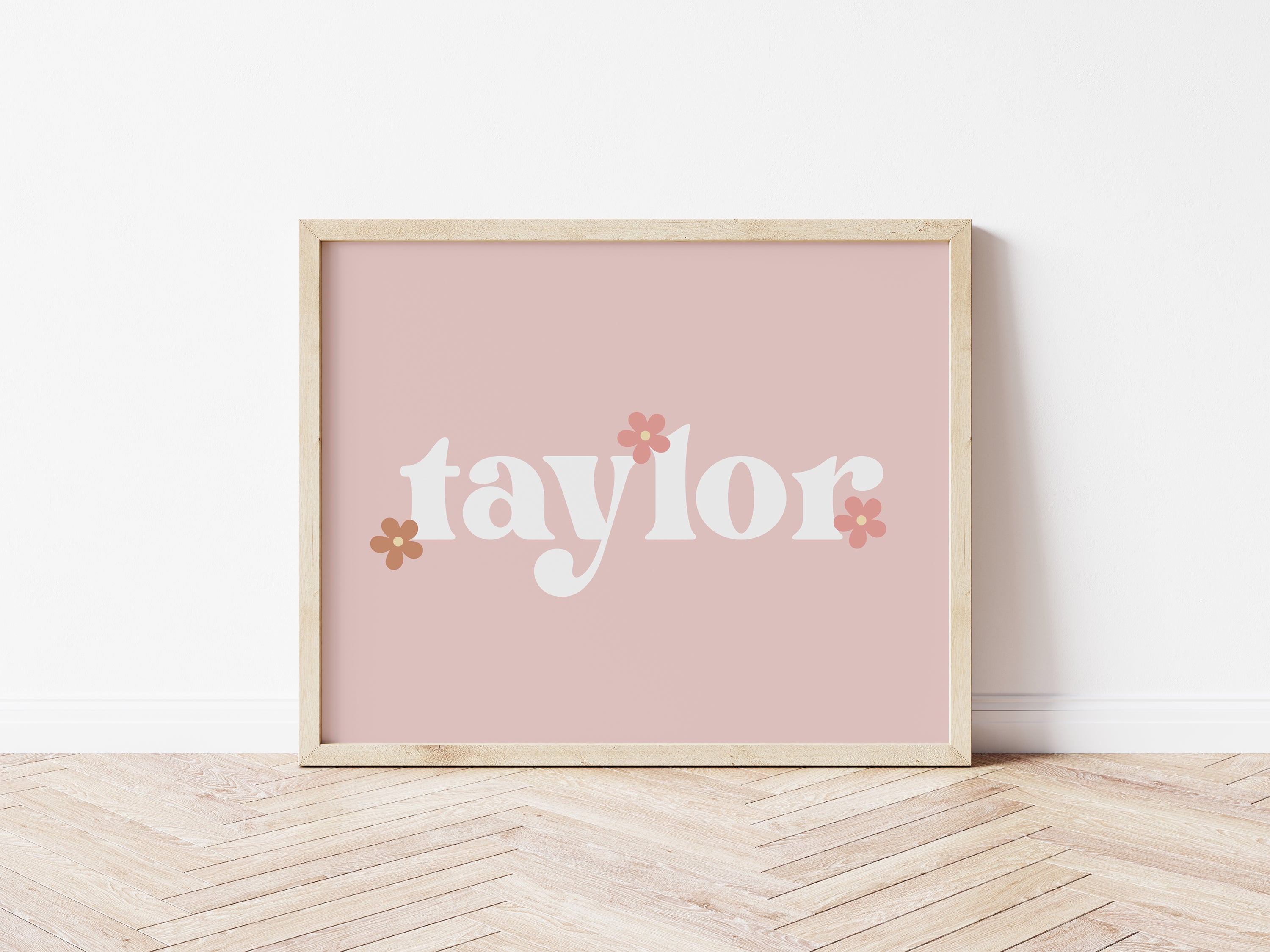 Personalised Daisy Retro Name Digital Print - Digital & Physical Print