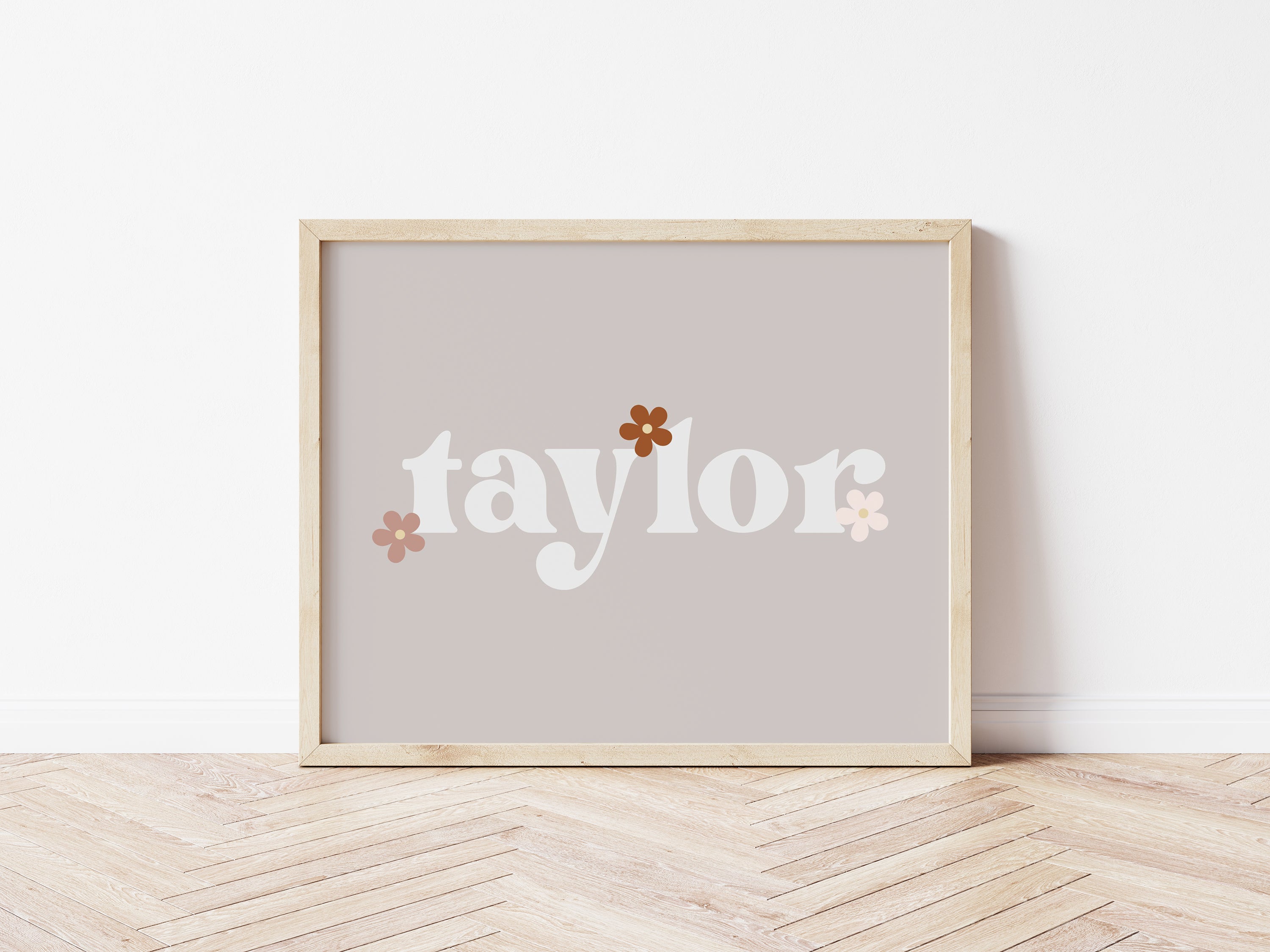Personalised Daisy Retro Name Digital Print - Digital & Physical Print