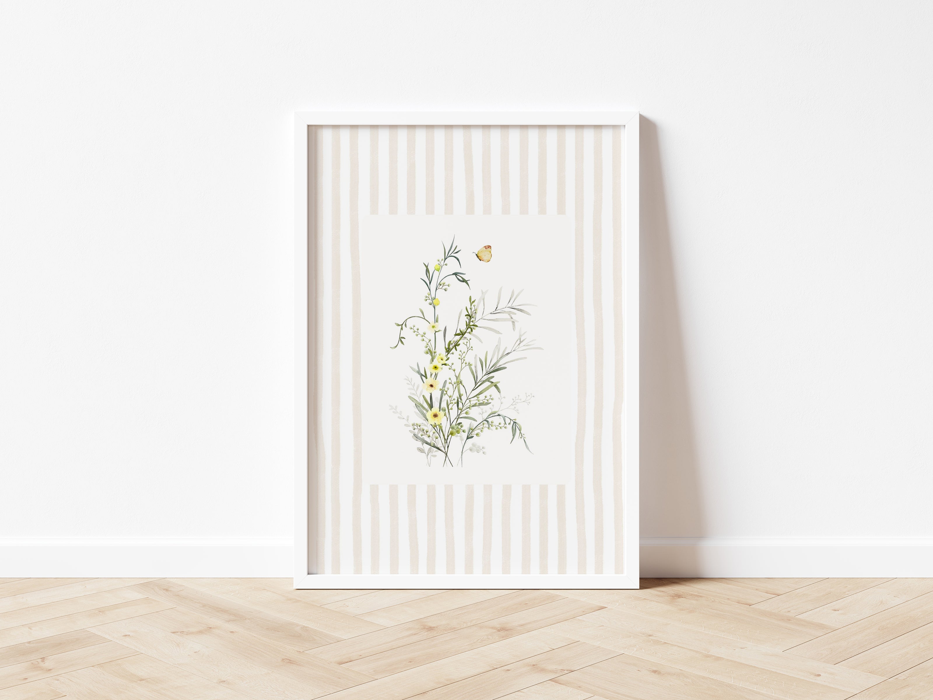 Butterfly yellow Botanical Print - Digital & Physical Print
