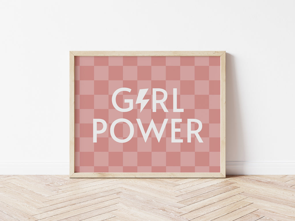 Girl Power Checkered - Digital & Physical Print