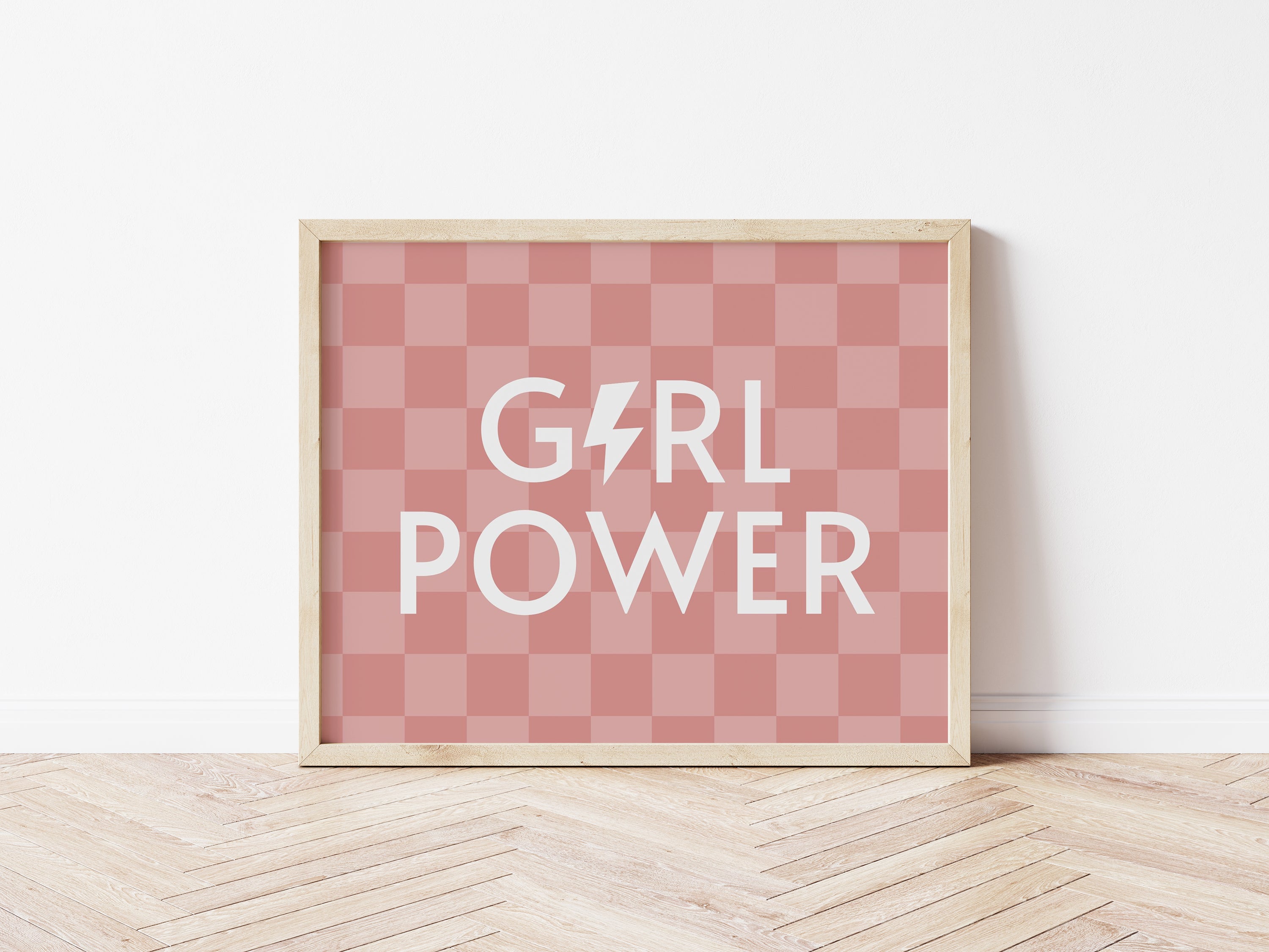 Girl Power Checkered - Digital & Physical Print