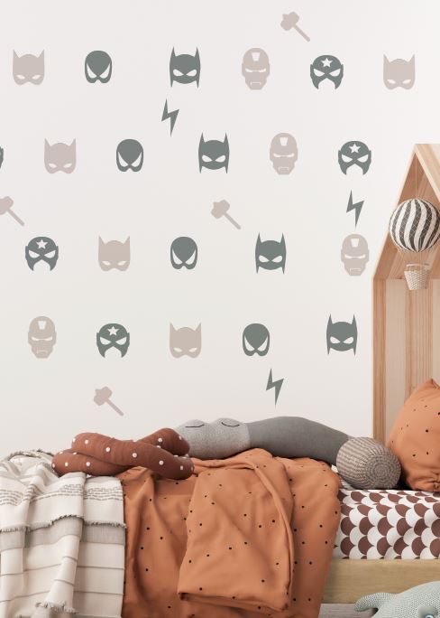 Superhero Mask Wall Decals