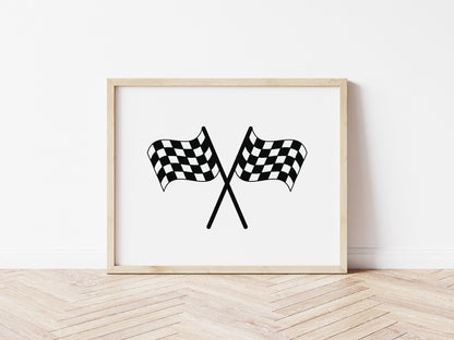 Racing Flags Wall Print