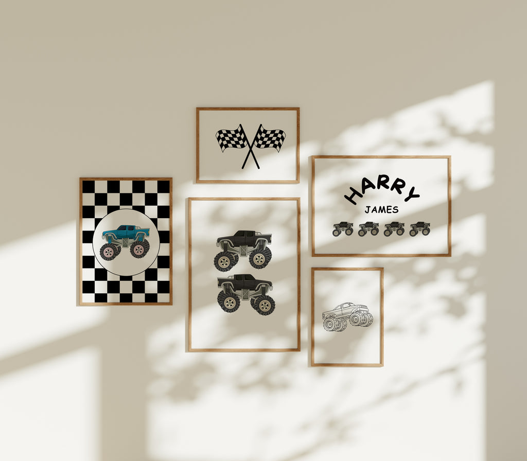 Personalised Racing Flag Name Print - Digital & Physical Print