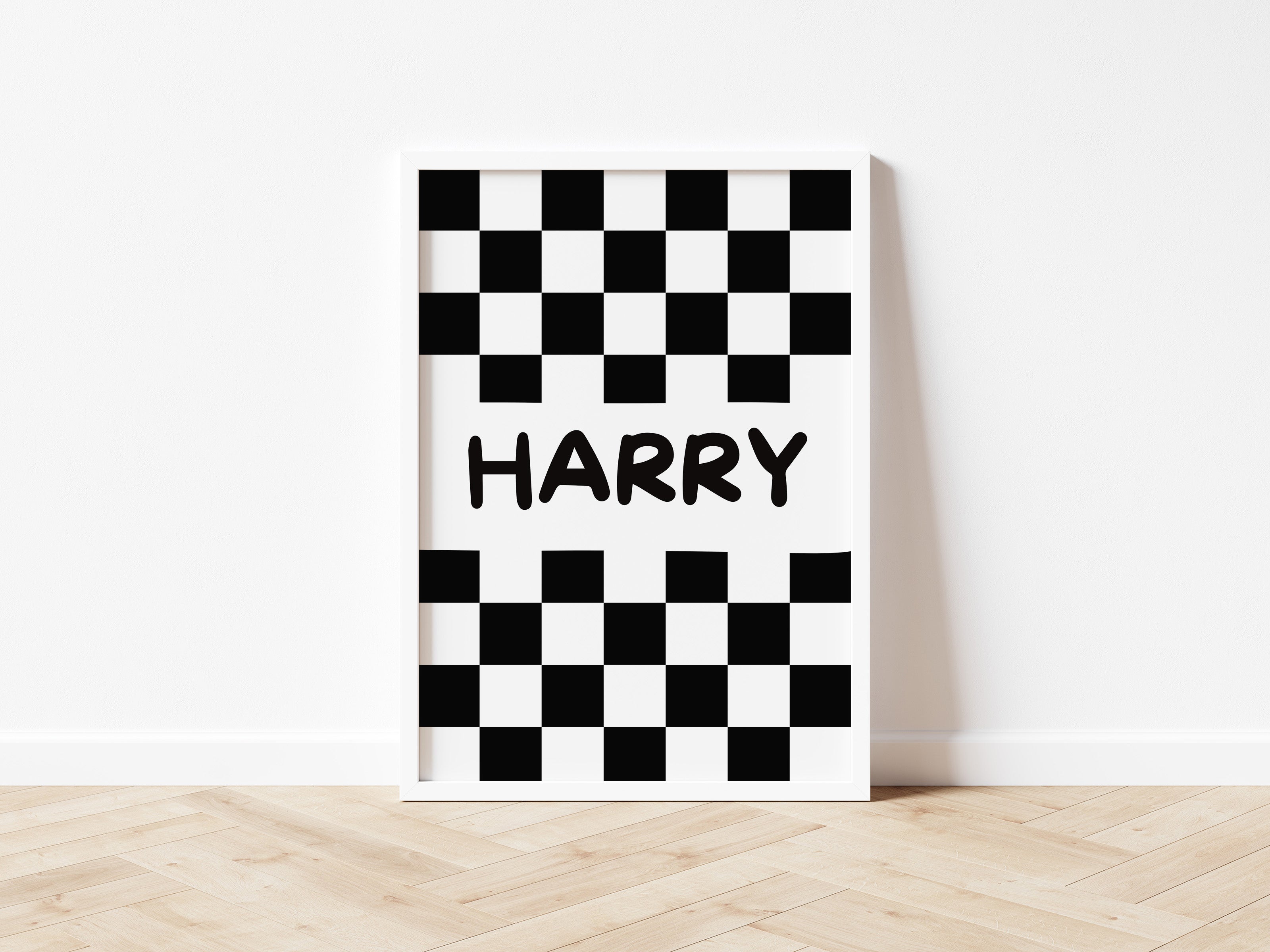 Personalised Racing Flag Name Print - Digital & Physical Print