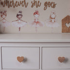 Ballerina Line Up Wall Decals