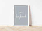 Long Live Boyhood dusty blue portrait style 1- Digital & Physical Print