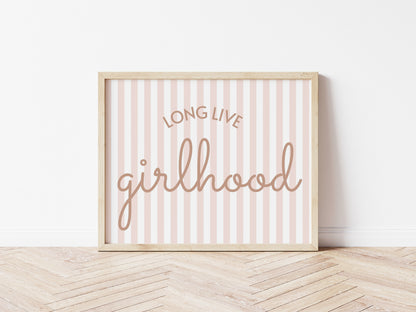 Long Live Girlhood girls print - 2 Colours - Digital & Physical Print