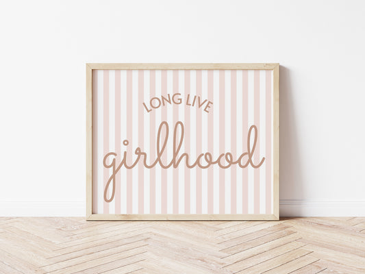Long Live Girlhood girls print - 2 Colours - Digital & Physical Print